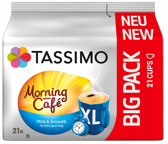 Kapsułki do Tassimo Morning Cafe Mild &amp; Smooth XL 21 szt