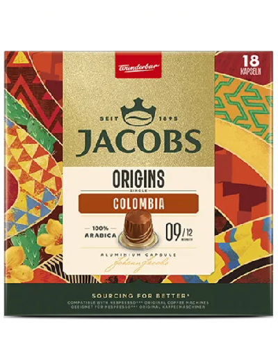 Kapsułki do Nespresso Jacobs Colombia 9 100% arabica 18 szt