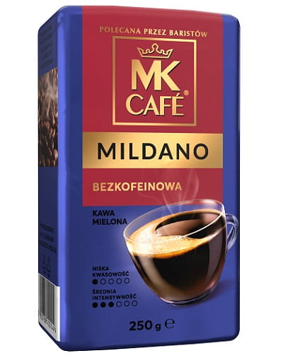 Kawa mielona bezkofeinowa MK Cafe Mildano 250g