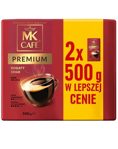 Kawa mielona MK Cafe Premium 2x500g