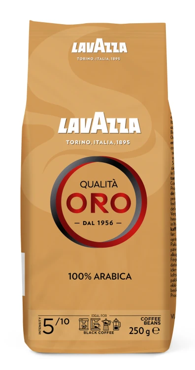 Lavazza kawa ziarnista Qualita Oro 250g 100% Arabica 2.png